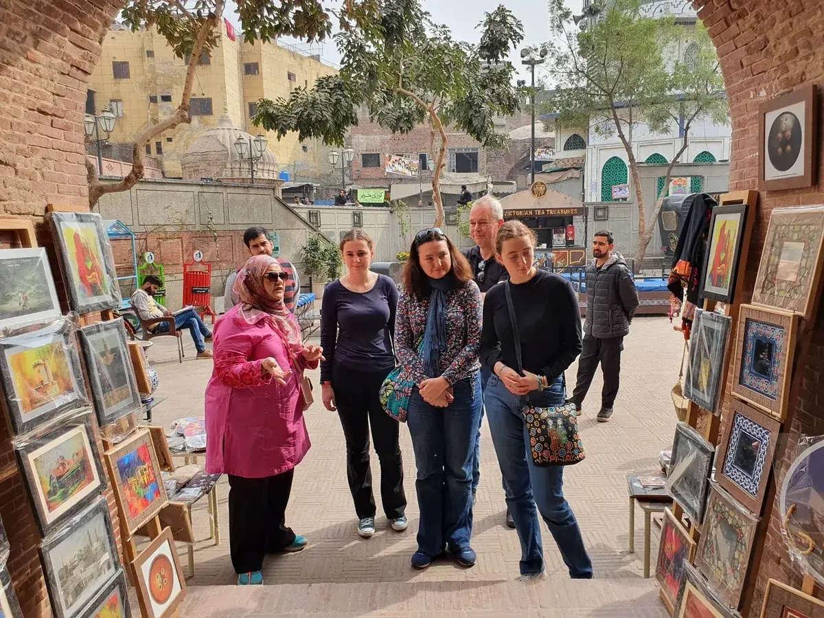 International guests exploring art and heritage in Lahore Walled City