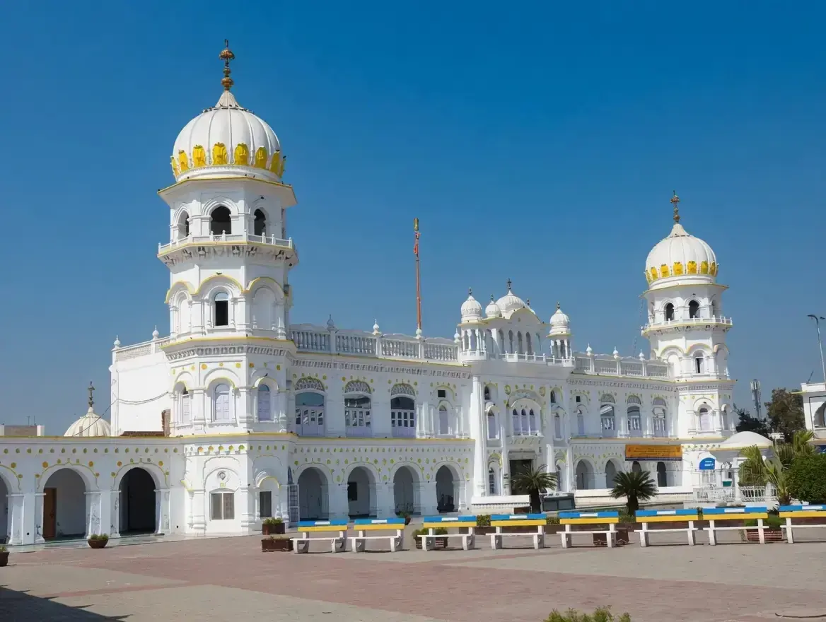 Historic Gurdwara Panja Sahib on a Sikh heritage tour