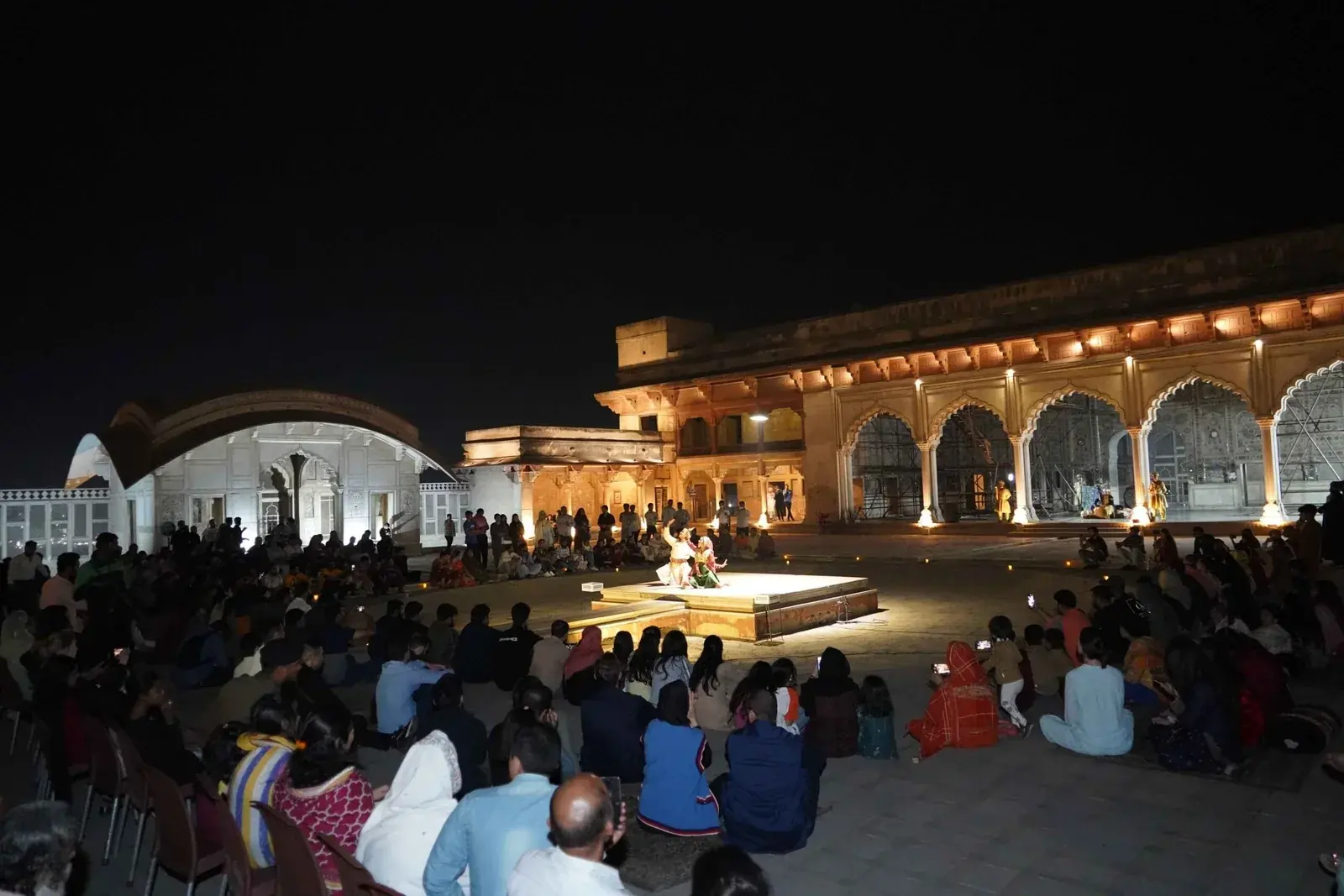 Night cultural performance inside Lahore Fort