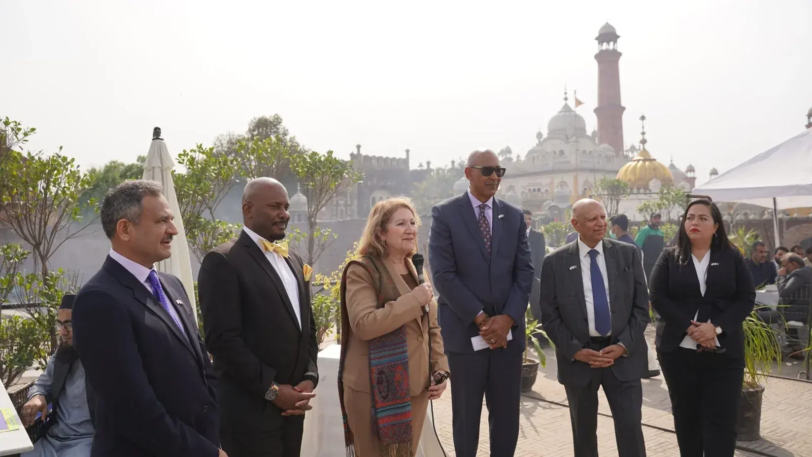 Guided international visit at a Sikh heritage site in Lahore